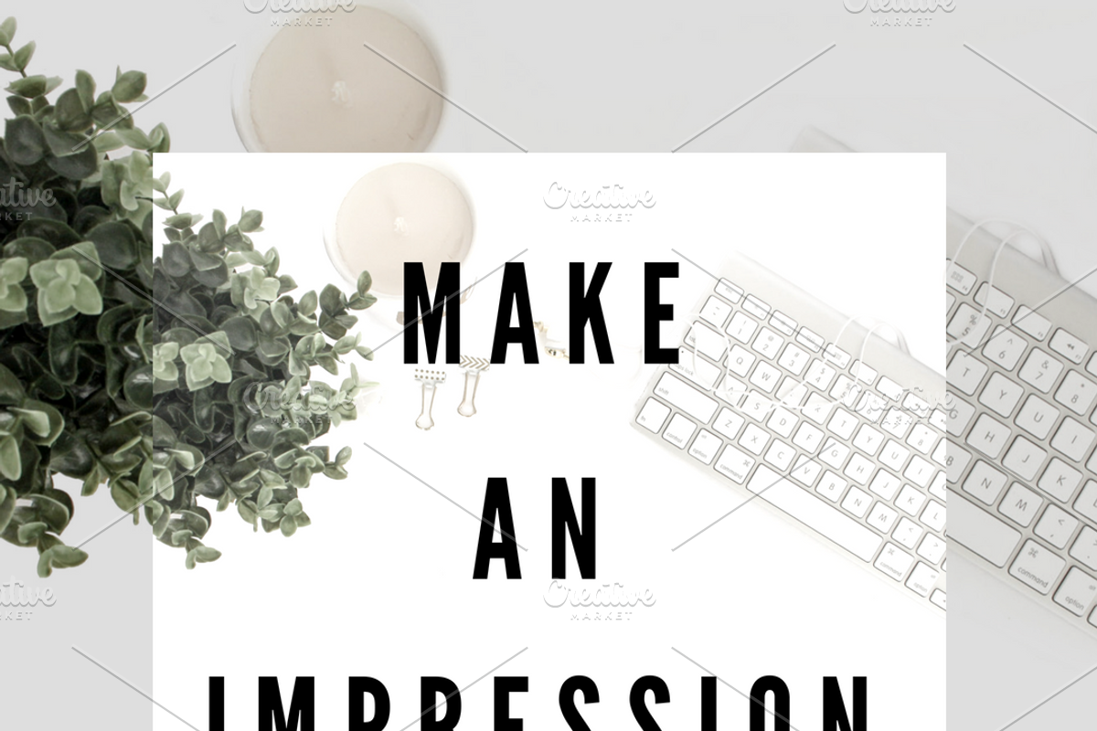 Keyboard, green plant, gold flatlay, a Social Media Template by life i design by Nicki (Photo 3 of 4)