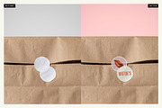 Paper Bag with Sticker Mockup, a Packaging Mockup by mockstar (Thumbnail 2 of 8)