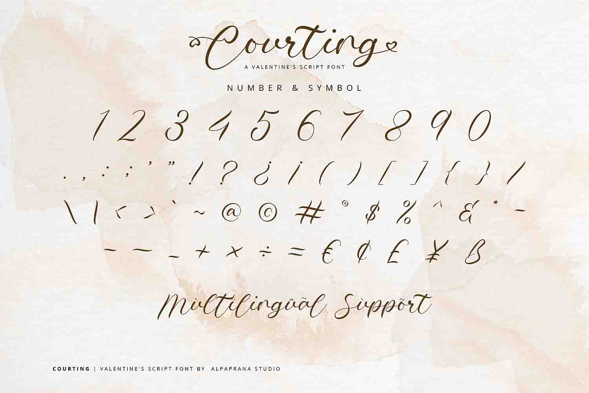 Courting - Script Font, a Script Font by Alpaprana (Photo 11 of 14)