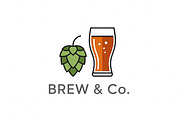 Brew Co Logo, a Branding & Logo Template by Logocreative (Thumbnail 1 of 2)