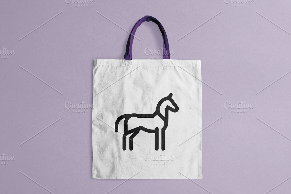 Minimal Horse Geometric Logo, a Branding & Logo Template by Vectorium Studio (Photo 3 of 3)