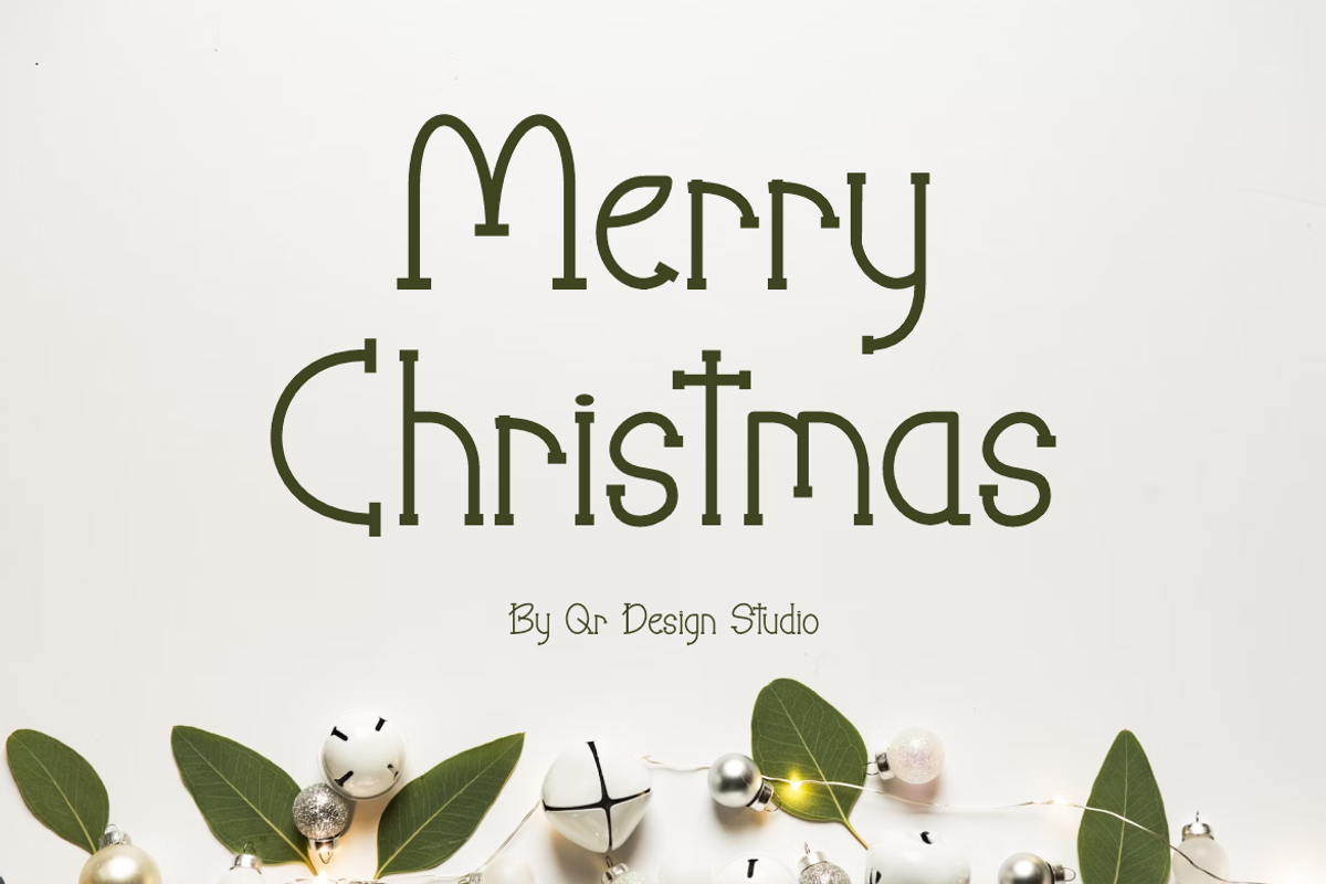Christmas Winterfall, a Serif Font by QR Design Studio (Photo 4 of 9)