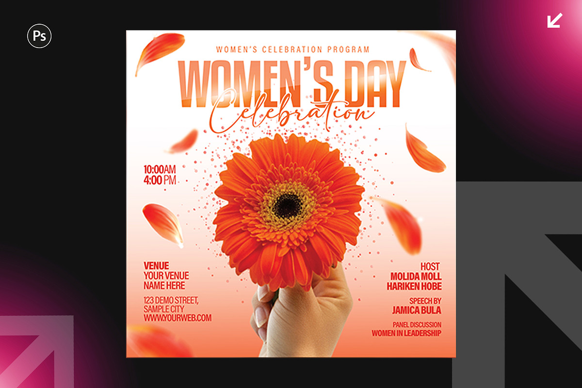 6 Women's party Flyer Design Bundle, a Flyer Template by Shajib Shikder (Photo 4 of 7)