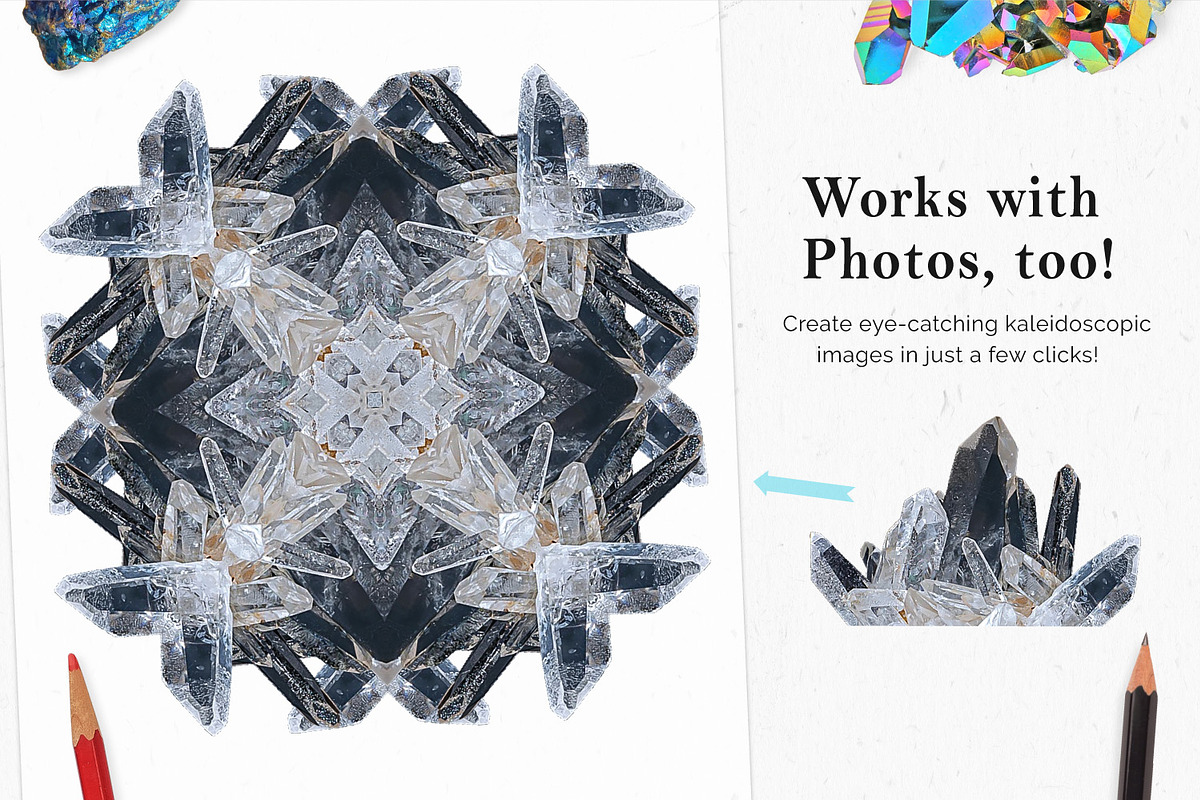Vector Kaleidoscope for Adobe Ai preview 7