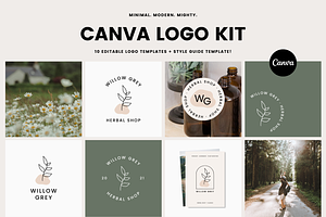 Canva Logo Kit | Botanical Logo
