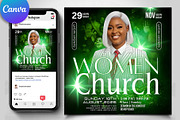 Church Women Canva Flyer, a Flyer Template by Design Up (Thumbnail 1 of 2)