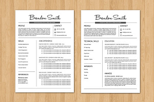 Clean Resume Template, a Resume Template by Template Shop