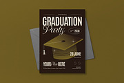 Brown Graduation Party Invitation, an Invitation Template by graphicook (Thumbnail 3 of 3)