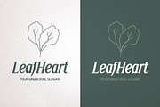Eco Heart Brand Mark | Canva & AI, a Branding & Logo Template by Elibee (Thumbnail 1 of 6)