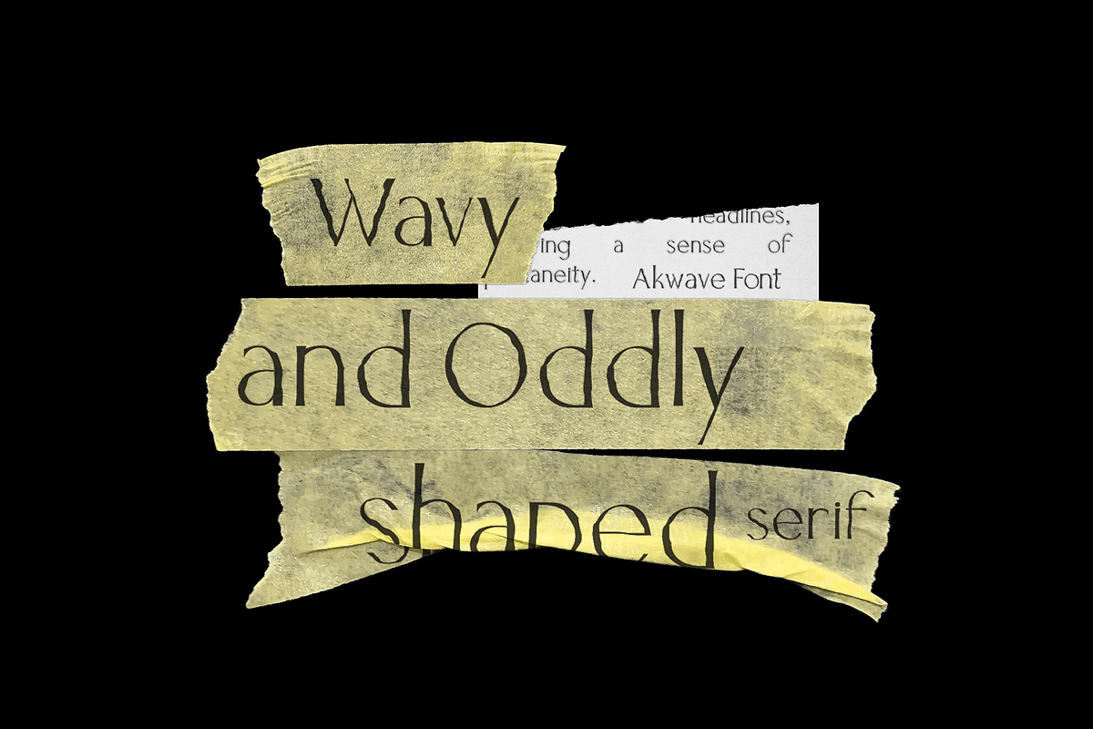 Akwave | Wavy Sans Serif Font, a Handwritten Font by Nol 3 Studio (Photo 2 of 9)