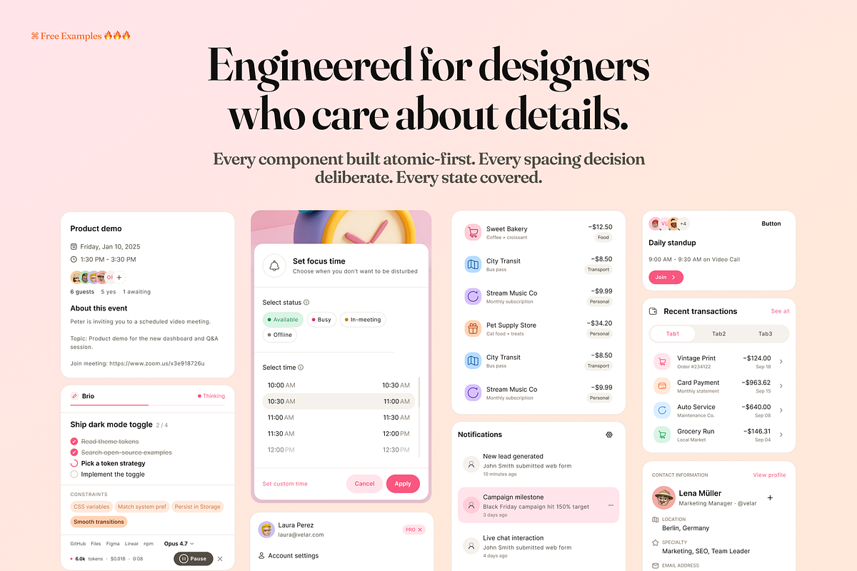 Velar Design System, an UI Kit Template by xStudio (Photo 3 of 6)