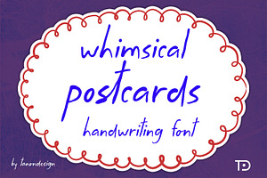 Whimsical Postcards handwritten font
