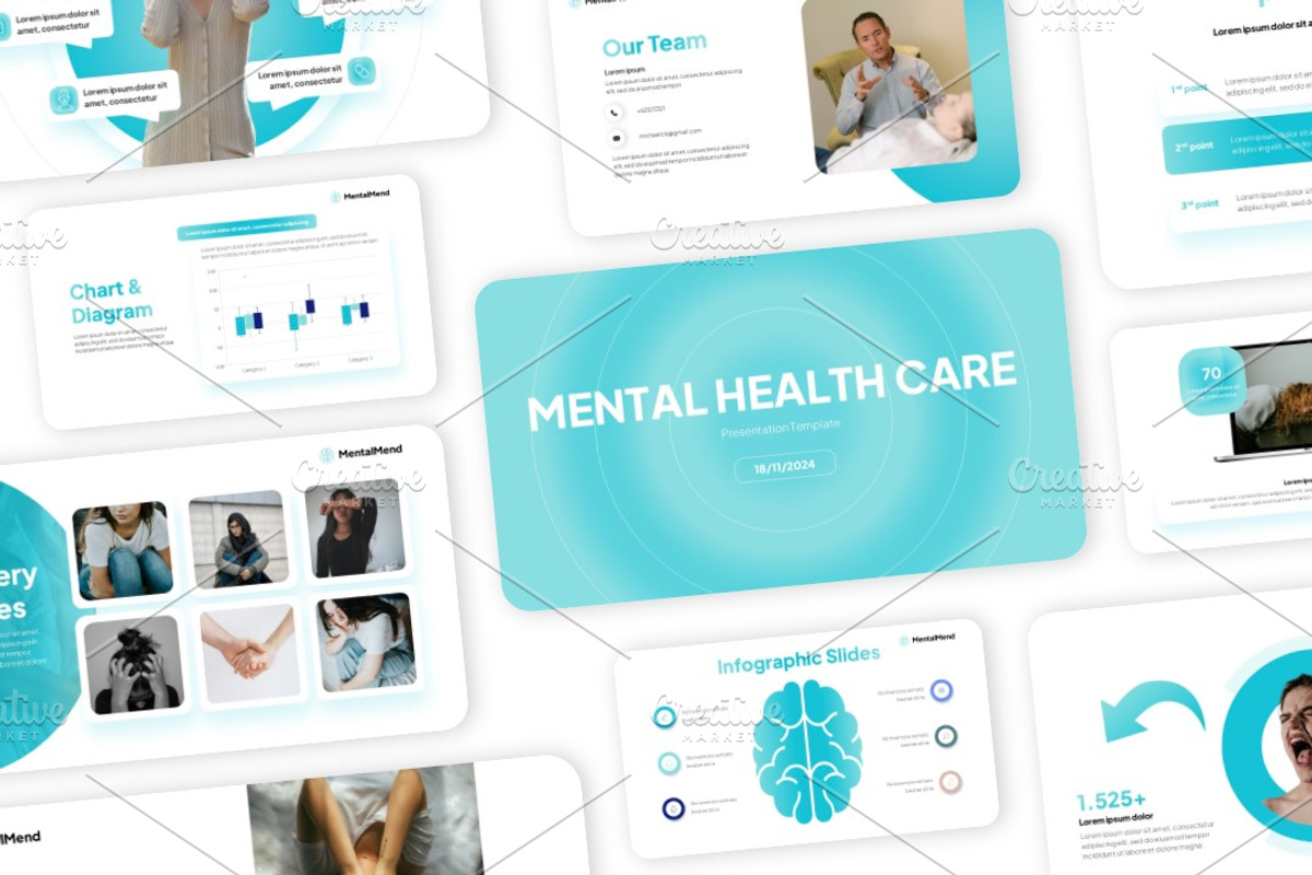 MentalMend Presentation, a Presentation Template by Interpitch