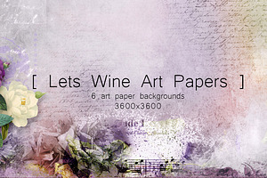 Lets Wine Art Papers