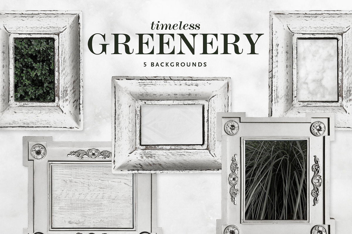 Timeless Greenery – Crafted Clip Art, a Texture Illustration by Scott Howard (Photo 7 of 7)