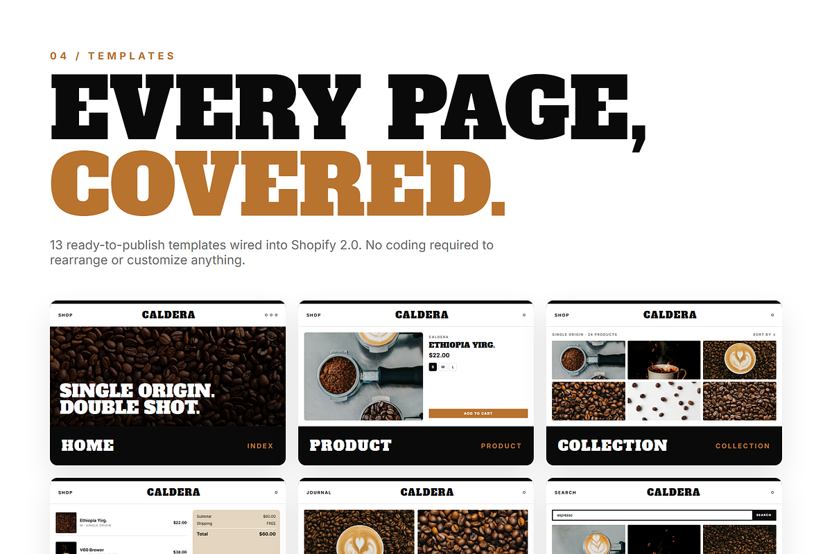 Caldera Shopify Theme, a Shopify Template by Ibnul Jaif Farabi (Photo 4 of 8)