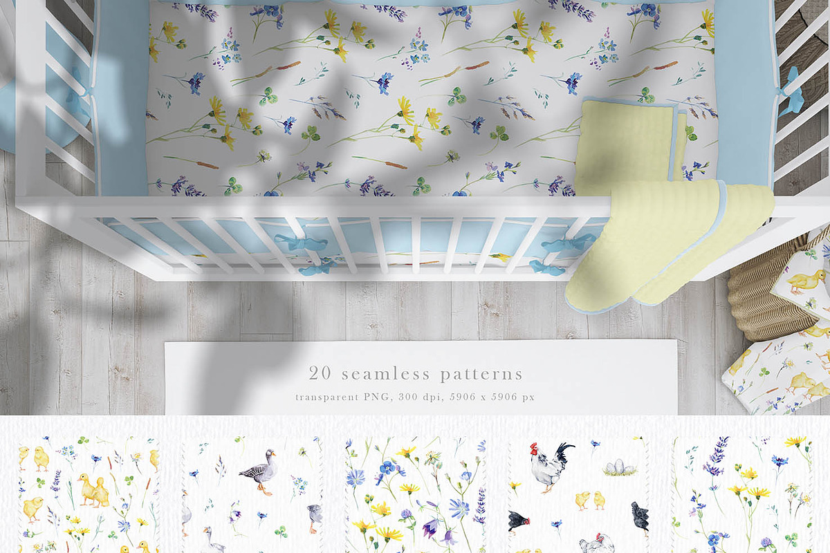 20 Seamless Patterns Collection, a Pattern Graphic by Eva Katerina (Photo 2 of 14)