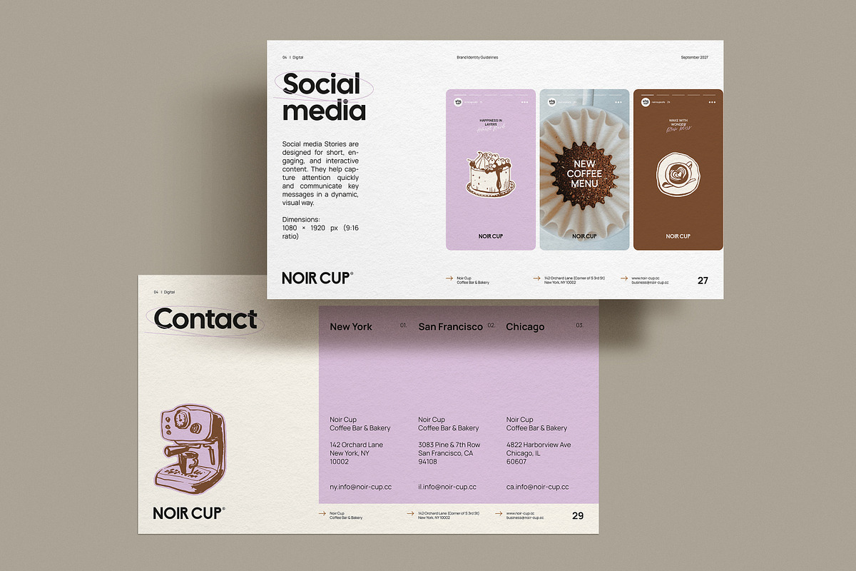 Cafe Brand Guidelines, a Presentation Template by iStar Design (Photo 15 of 16)
