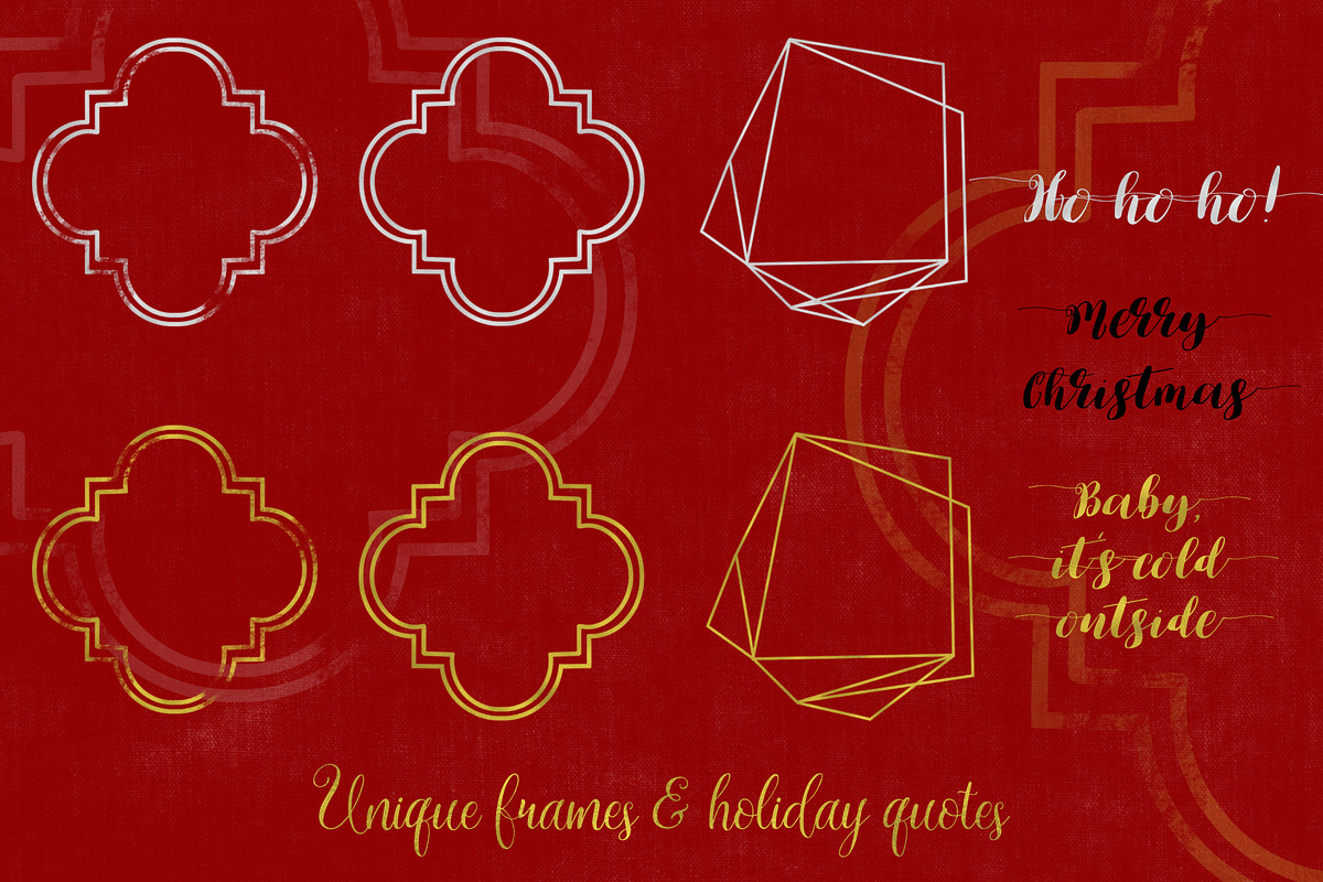 Christmas clip art + free bonus!, an Object Graphic by Ducatum (Photo 2 of 9)