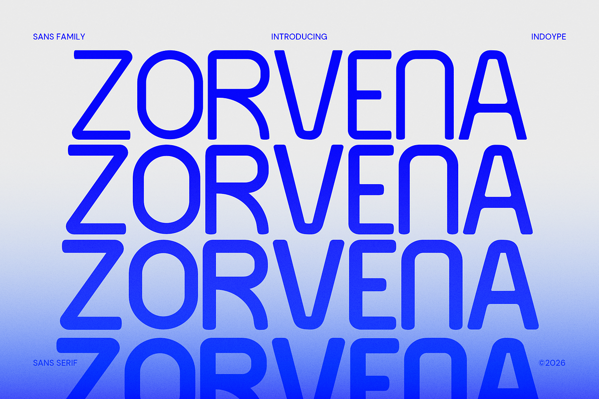 Zorvena - Clean Modern Sans Family, a Sans Serif Font by Indotype Foundry (Photo 1 of 10)