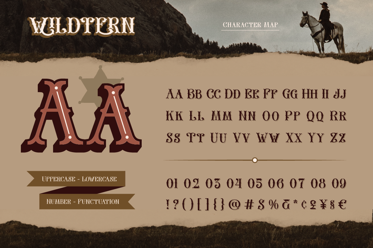 The Wildtern Typeface, a Serif Font by Burntilldead (Photo 2 of 13)
