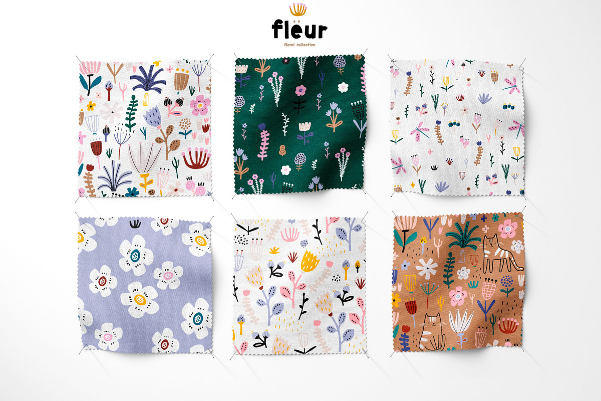 The Fleur blossom collection, a Pattern Graphic by solmariart (Photo 3 of 12)