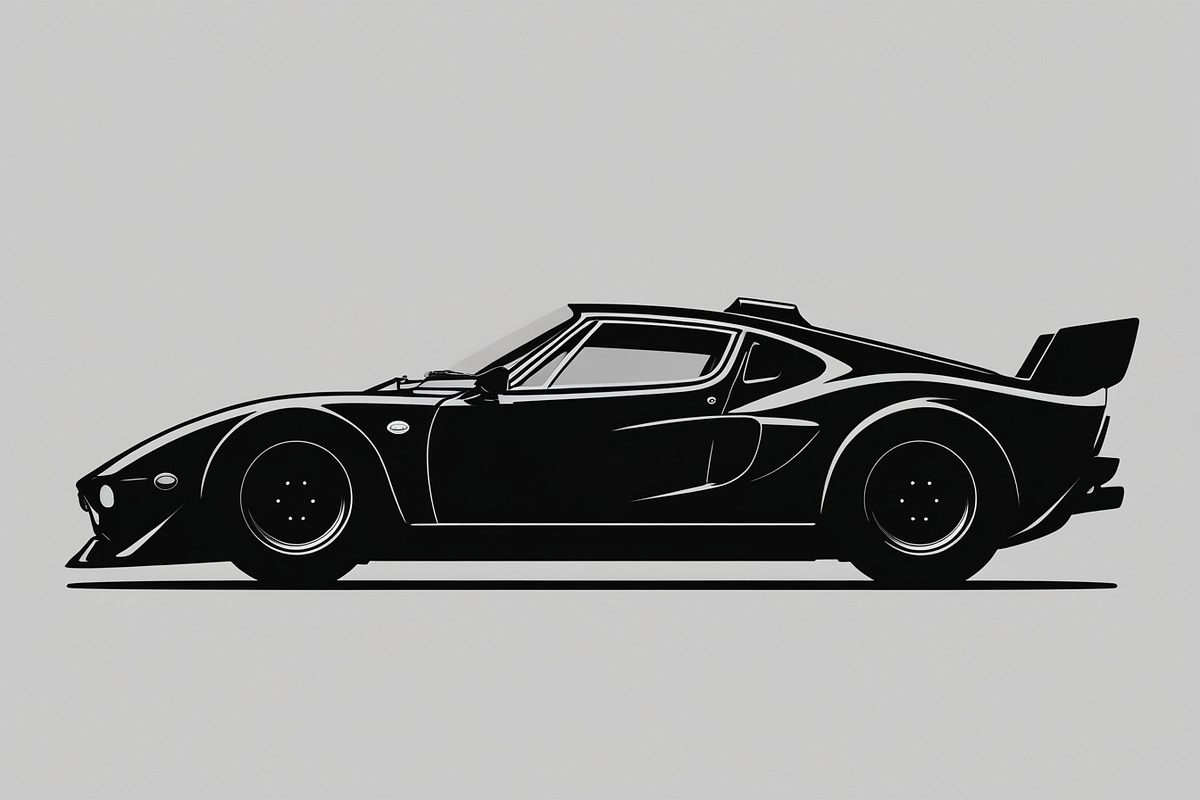 Sports Car Silhouette bundle, an Illustration by yasushie (Photo 5 of 9)