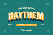 Haythem, a Sans Serif Font by Rinjanibagaz (Thumbnail 1 of 5)