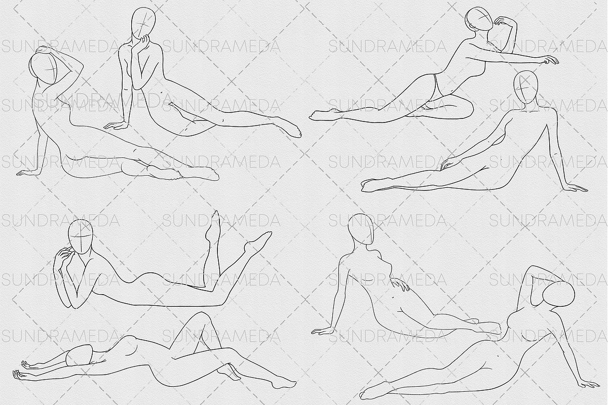 Photoshop Body Stamp Brushes, a Brush Add-On by sundrameda (Photo 3 of 3)