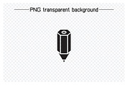 Pen and Writing Tools Icons, a Solid Icon by Designfour (Thumbnail 5 of 7)