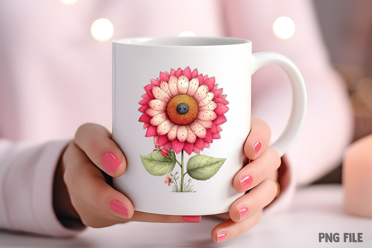 Whimsical Spring Flower Clipart, an Illustration by Craft Nest (Photo 8 of 11)