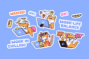 Cute dog working set, stickers, a Person Illustration by PaperTrident (Thumbnail 2 of 10)