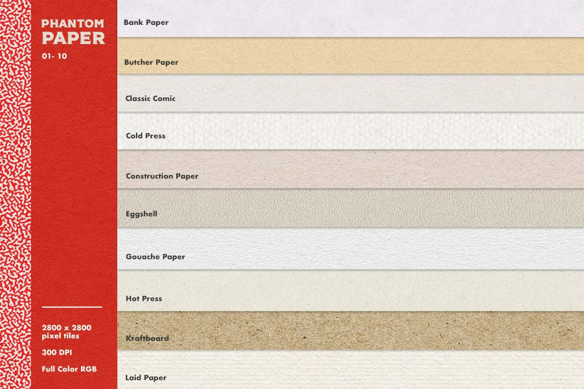 Phantom Paper for Procreate, a Texture Graphic by RetroSupply Co. (Photo 3 of 8)