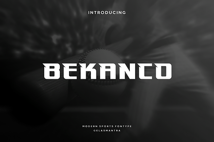Bekanco, a Font by garismantra