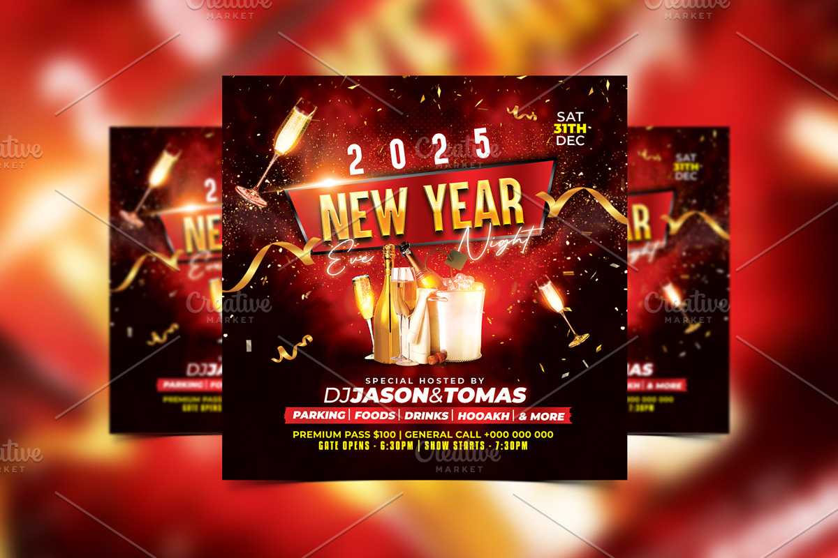 08 New Year Flyer Bundle, a Flyer Template by StarPixles11 (Photo 7 of 10)