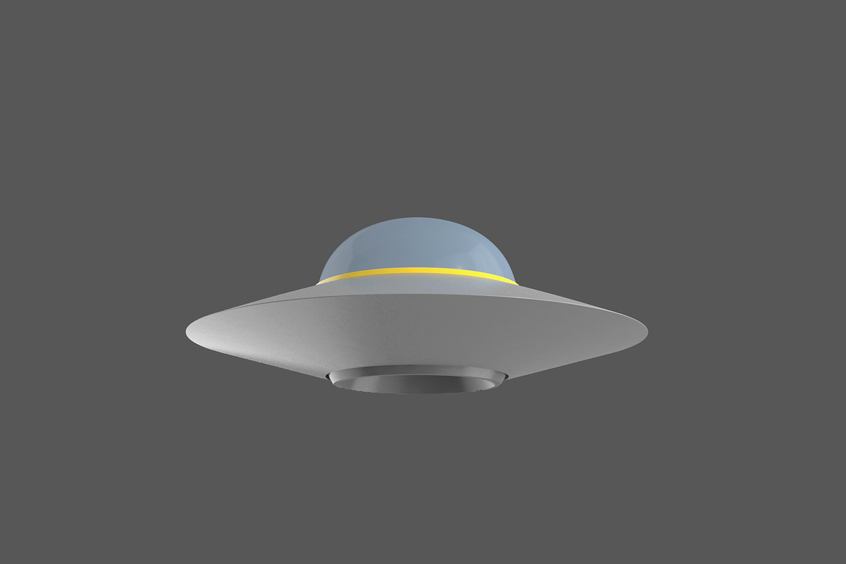 Flying saucer UFO simple High LowPol, a Cars & Vehicle 3D Model by CGTech (Photo 2 of 15)