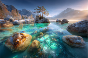 Europe is home to Frozen Hintersee, a Nature Photo by ZinetroN