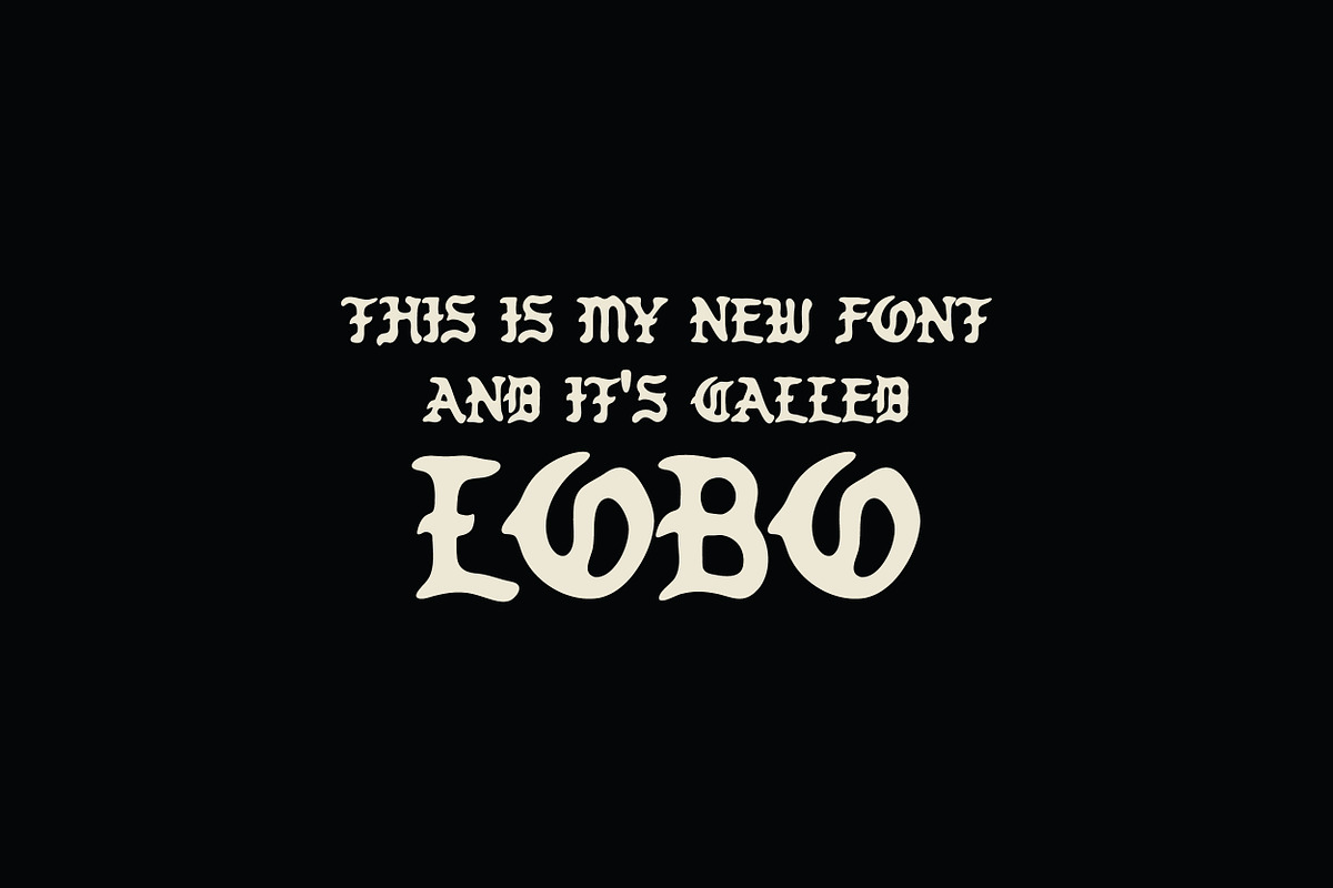 Lobo Hand Drawn Font, a Font by nickqtx (Photo 3 of 4)