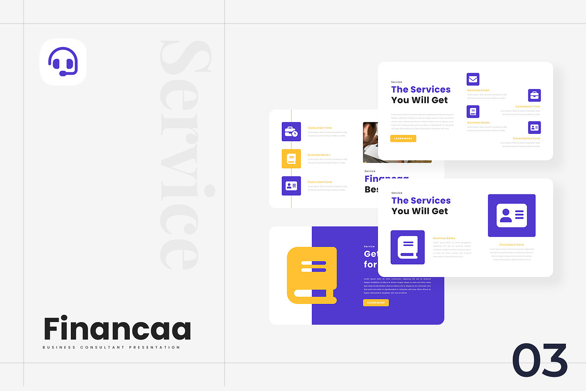 Financaa - Consultant PowerPoint, a Presentation Template by Ermedia Studio (Photo 5 of 8)