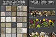 Vintage Ephemera Old Papers Bundle, a Pattern Graphic by Posh Papers & Patterns (Thumbnail 2 of 24)