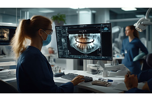 Dental professional in a clinic, a Health & Medical Photo by Sergey Kotenev