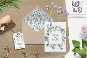 Rustic Twist (Watercolor Clipart), an Illustration by Soir Creative (Thumbnail 2 of 7)