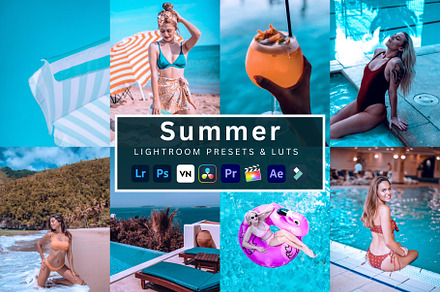 Summer lightroom Presets and Luts