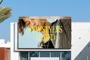 Outdoor Digital Billboard PSD Mockup