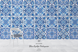 Watercolor Portuguese Tiles