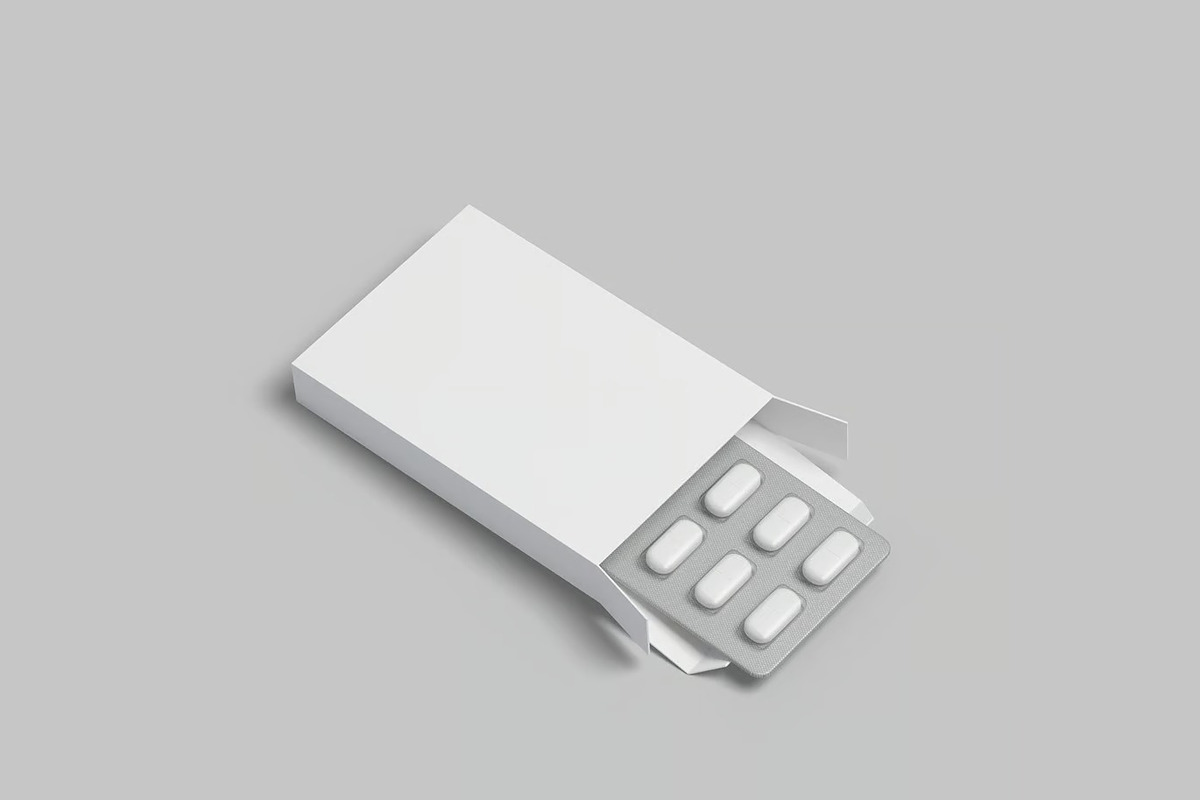 Pill Tablet Box Mockup, a Packaging Mockup by renderstockmarket (Photo 2 of 4)