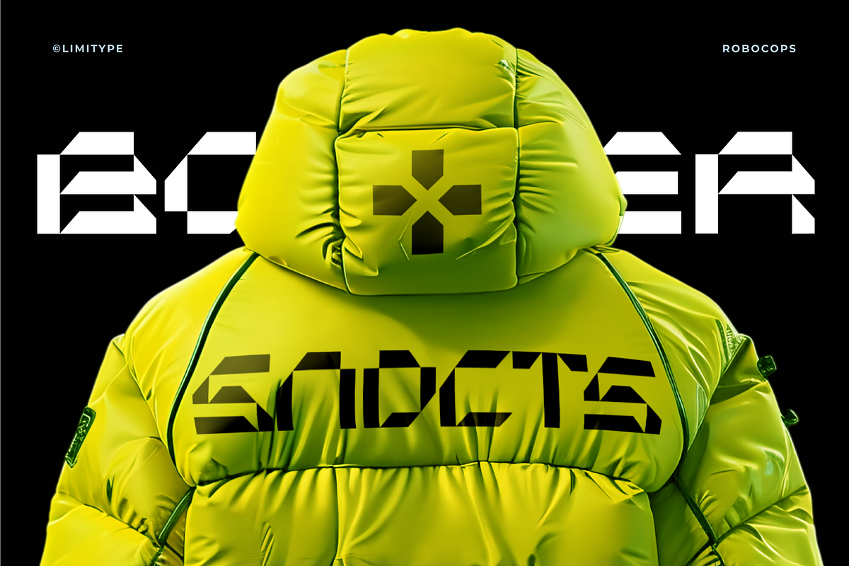 Robocops - Futuristic Font, a Sans Serif Font by limitype (Photo 5 of 14)