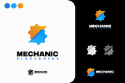 Set of Gear Logo designs concept, a Branding & Logo Template by Lucky Creative (Thumbnail 3 of 5)