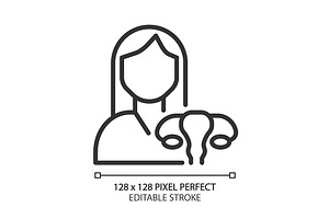 Gynaecology pixel perfect linear, an Outline Icon by IMG Visuals