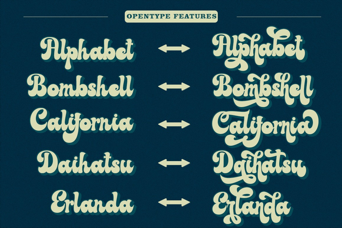 Sunky Retro, a Script Font by GloowStudio (Photo 3 of 10)